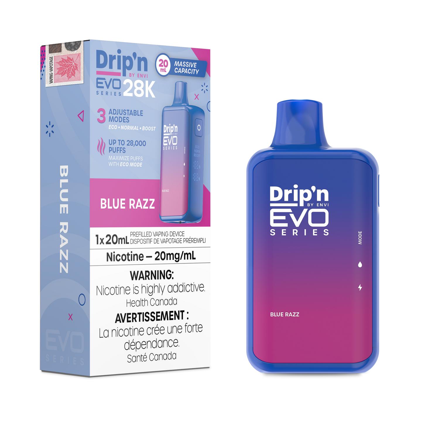 Drip'n by Envi Evo Series 28k Disposable - Blue Razz (AB)