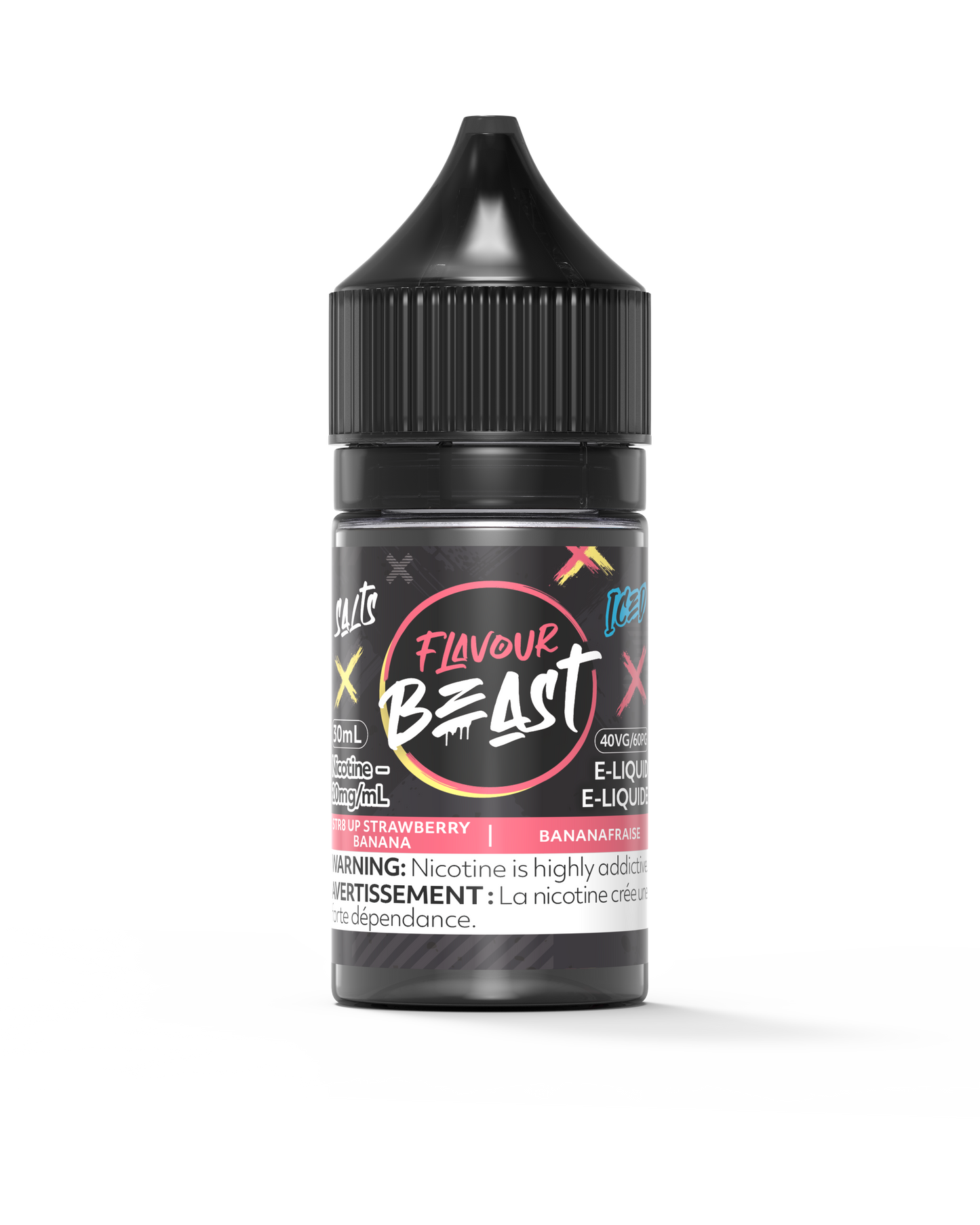Flavour Beast E-Liquid - STR8 UP Strawberry Banana Iced