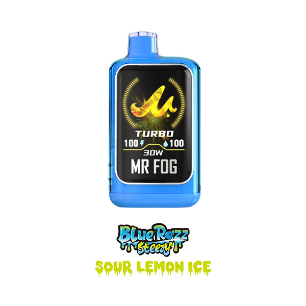 MR FOG NOVA Blue Razz Steezy Sour Lemon Ice - NICOTINE FREE (AB)