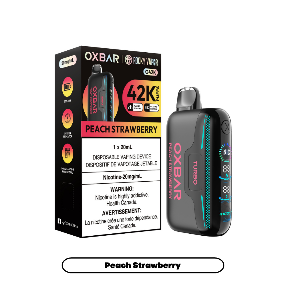 Rocky Vapor Oxbar G42K - Peach Strawberry (AB)