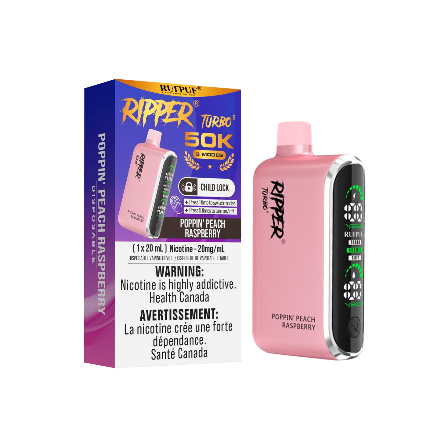 Ripper Turbo 50K - Poppin' Peach Raspberry (AB)