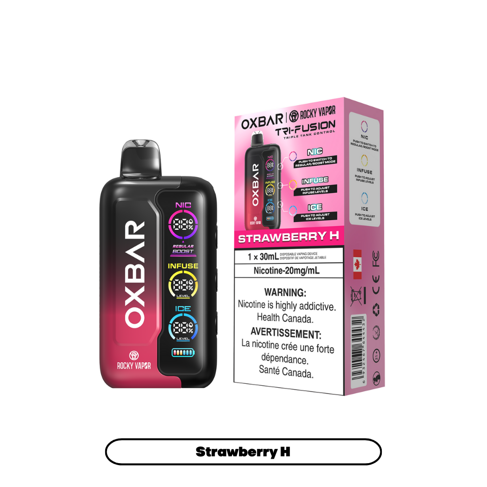 Rocky Vapor Oxbar Tri Fusion - Strawberry H (AB)