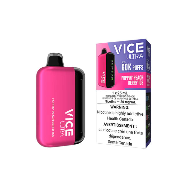 VICE ULTRA Disposable - Poppin' Peach Berry Ice (AB)