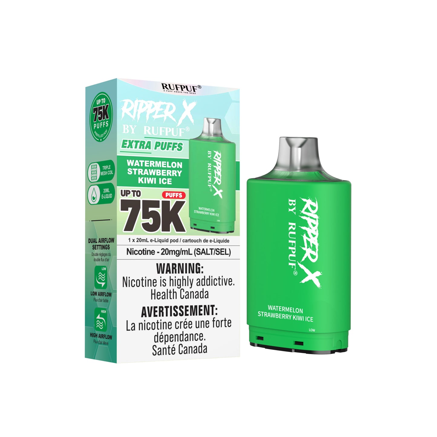 Ripper X 75K - Watermelon Strawberry Kiwi Ice