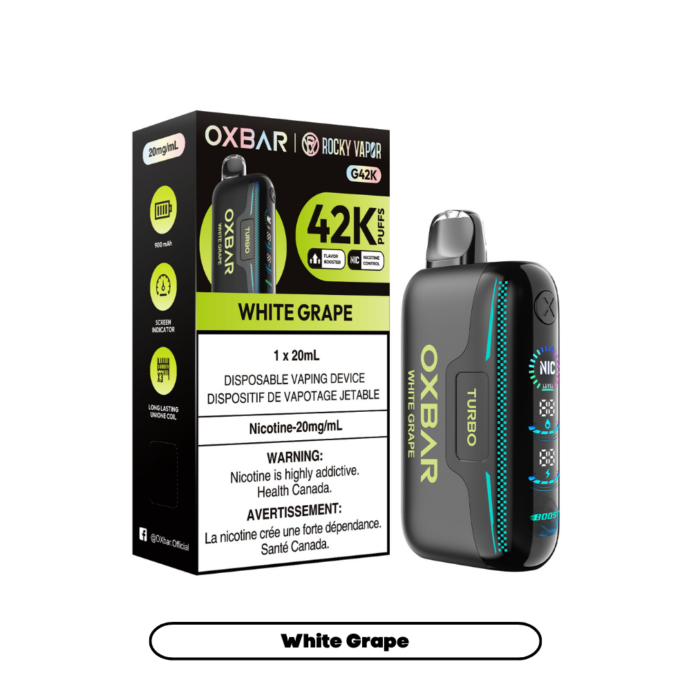 Rocky Vapor Oxbar G42K - White Grape (AB)