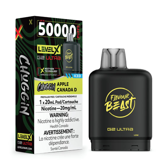 Level X Flavour Beast G2 Ultra - Chuggin Apple Canada D