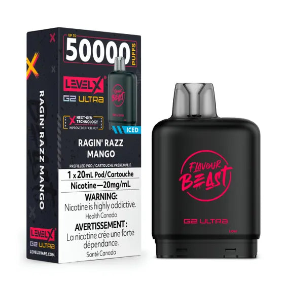 Level X Flavour Beast G2 Ultra - Ragin Razz Mango (AB)