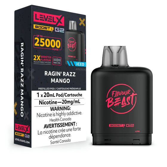 G2 Level X Flavour Beast Boost G2 - Ragin' Razz Mango Iced (AB)