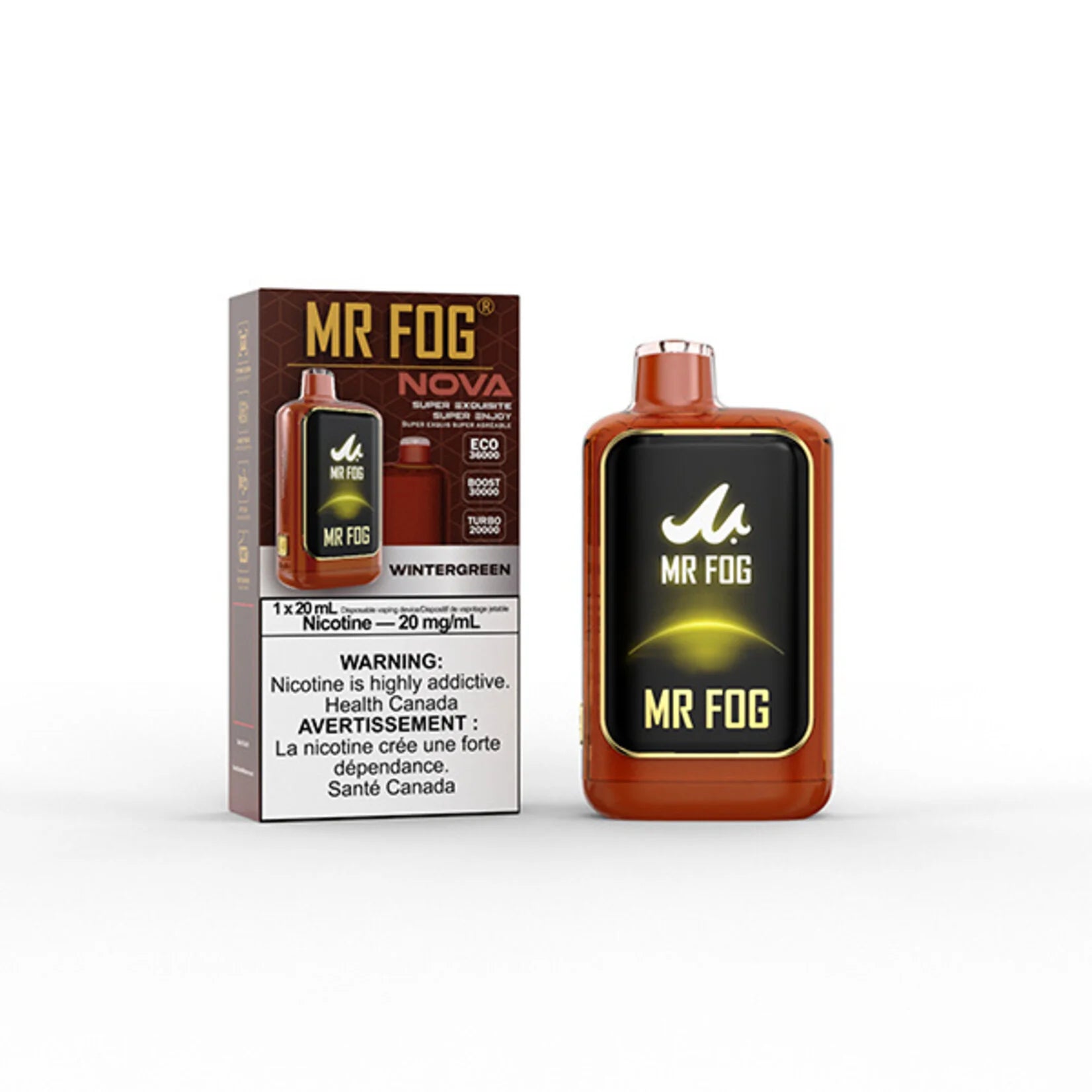 Mr Fog Vape Flavors New MR FOG NOVA Wintergreen - NICOTINE FREE (AB) | Disposable Vape Mr Fog Vape Flavors New MR FOG NOVA Wintergreen - NICOTINE FREE (AB) | Disposable Vape