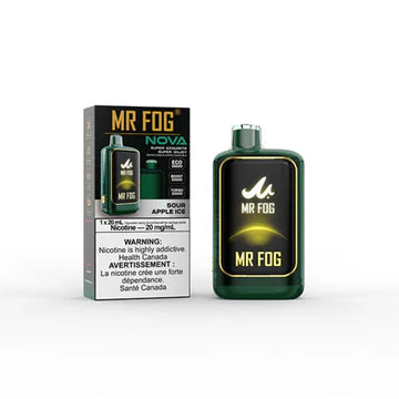 MR FOG NOVA Sour Apple Ice (AB) | Disposable Vape | Edmonton Vape Shop + Delivery Vapecrave MR FOG NOVA Sour Apple Ice (AB) | Disposable Vape | Edmonton Vape Shop + Delivery Vapecrave