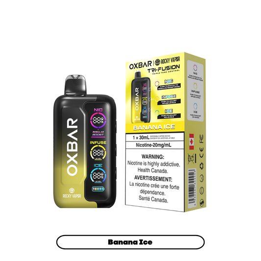 Rocky Vapor Oxbar Tri Fusion - Banana Ice (AB)