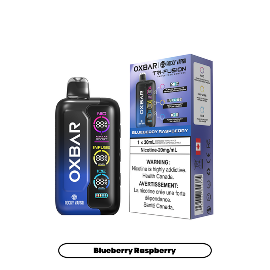 Rocky Vapor Oxbar Tri Fusion - Blueberry Raspberry (AB)