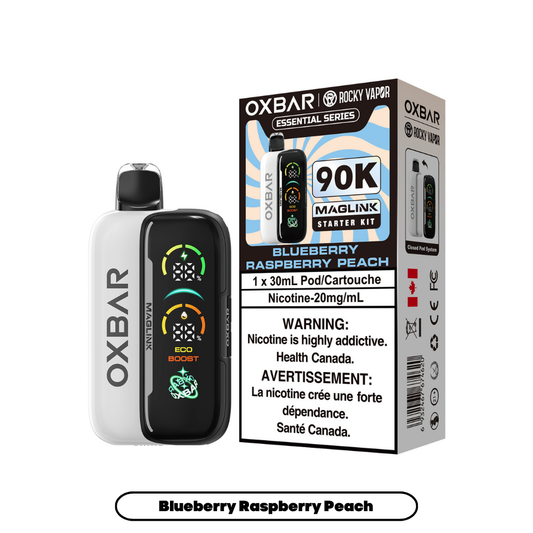 Rocky Vapor Oxbar Maglink Starter Kit - Blueberry Raspberry Peach
