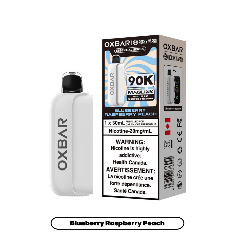 Rocky Vapor Oxbar Maglink Pod 90K - Blueberry Raspberry Peach