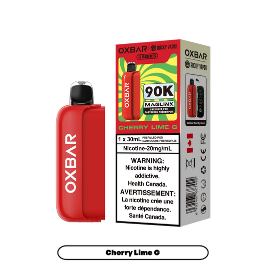 Rocky Vapor Oxbar Maglink Pod 90K - Cherry Lime G