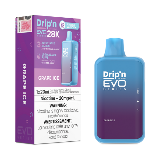 Drip'n by Envi Evo Series 28k Disposable - Grape Ice (AB)