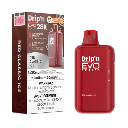 Drip'n by Envi Evo Series 28k Disposable - Red Classic Ice (AB)
