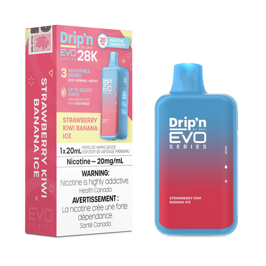 Drip'n by Envi Evo Series 28k Disposable - Strawberry Kiwi Banana Ice (AB)