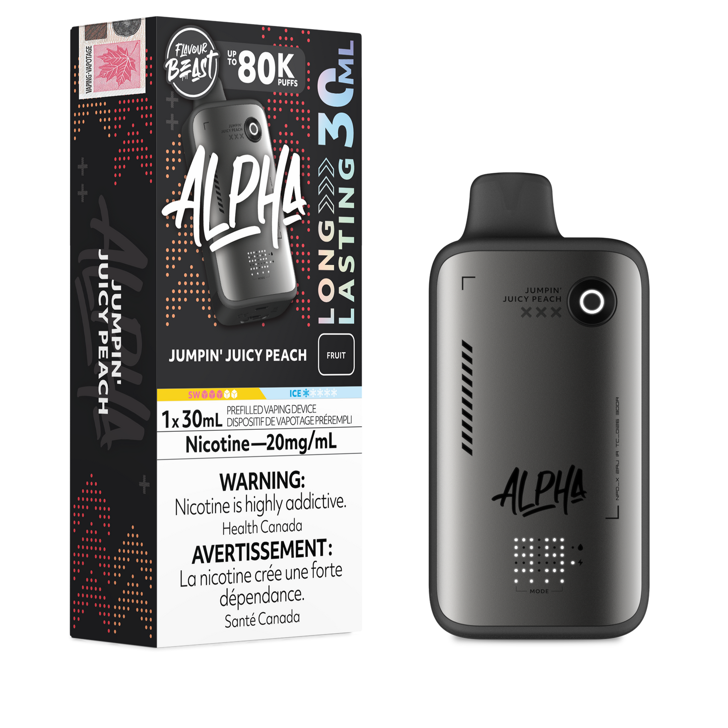 Flavour Beast Alpha Disposable - Jumpin' Juicy Peach