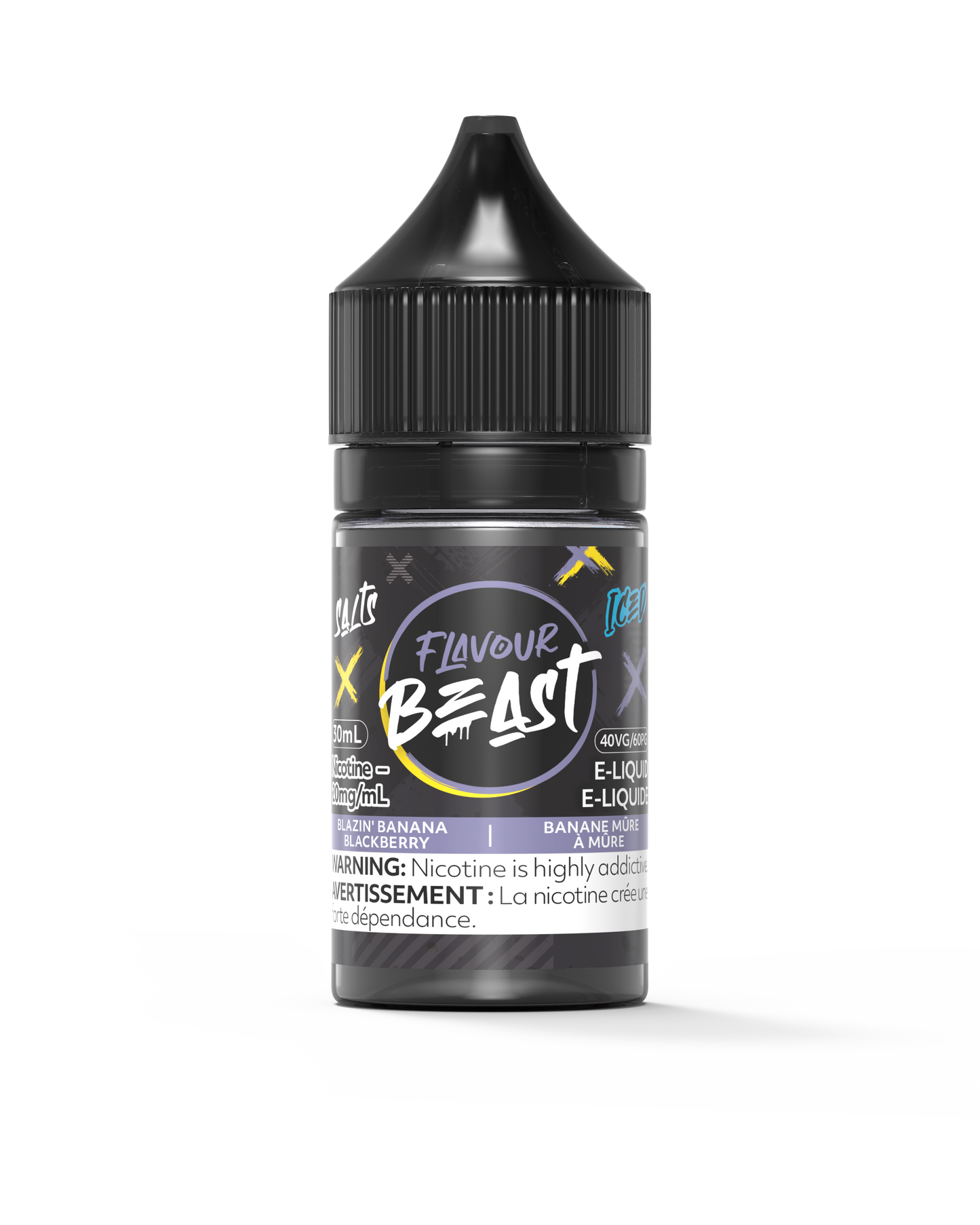 Flavour Beast E-Liquid - Blazin' Banana Blackberry Iced