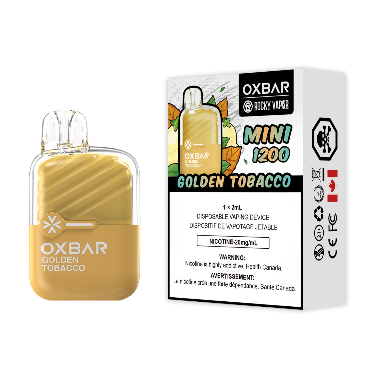 OXBAR MINI 1200 Disposable Vape by Rocky Vapor