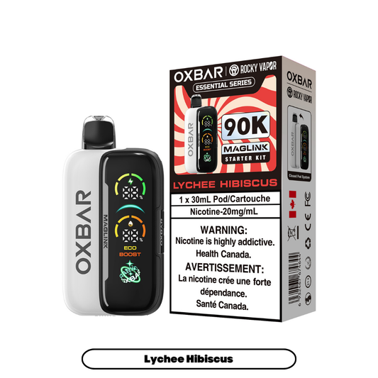 Rocky Vapor Oxbar Maglink Starter Kit - Lychee Hibiscus