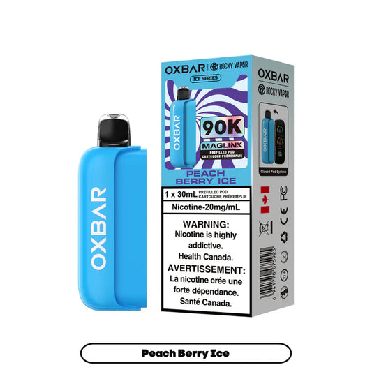 Rocky Vapor Oxbar Maglink Pod 90K - Peach Berry Ice