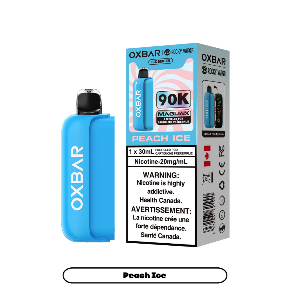 Rocky Vapor Oxbar Maglink Pod 90K - Peach Ice