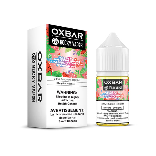 ROCKY VAPOR OXBAR E-LIQUIDS - Raspberry Watermelon Ice