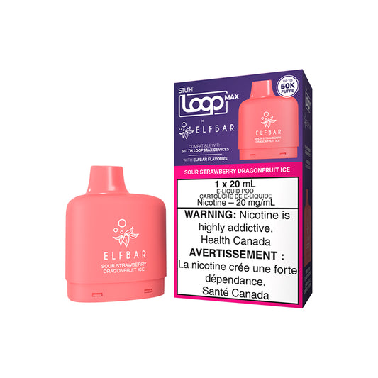 STLTH LOOP MAX x ELFBAR - Sour Strawberry Dragonfruit Ice