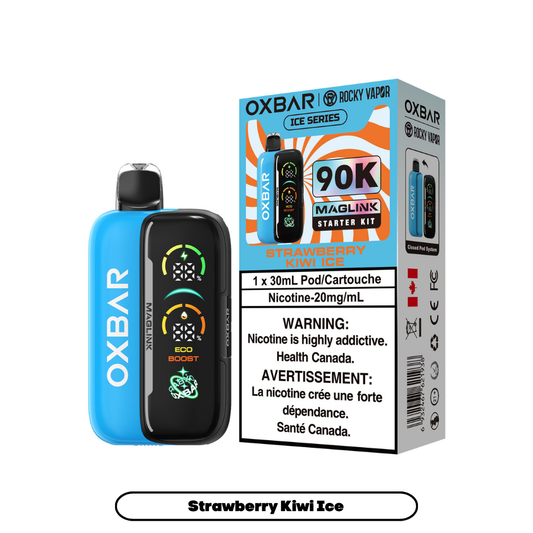 Rocky Vapor Oxbar Maglink Starter Kit - Strawberry Kiwi Ice
