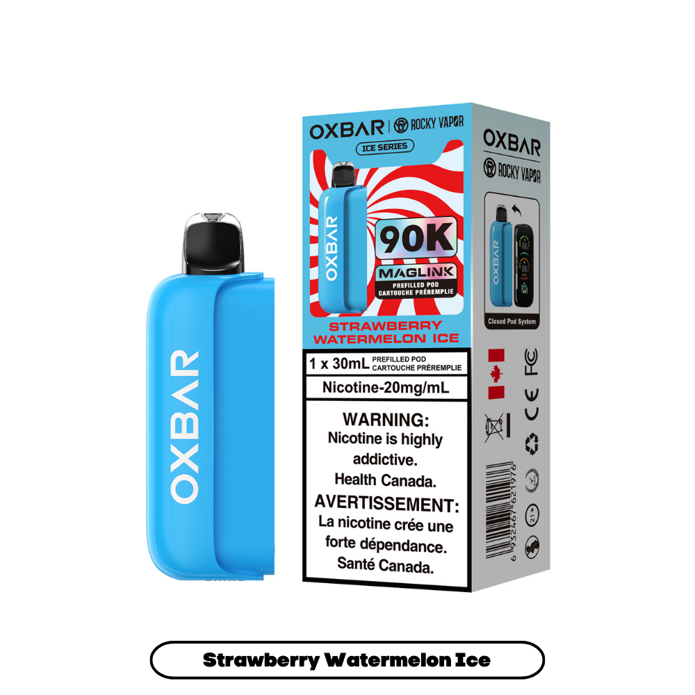 Rocky Vapor Oxbar Maglink Pod 90K - Strawberry Watermelon Ice