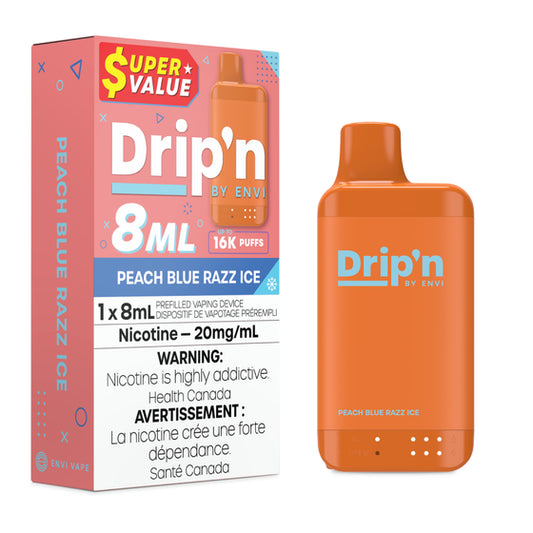 Drip'n 8mL - Peach Blue Razz Ice