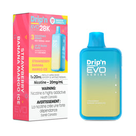 Drip'n by Envi Evo Series 28k Disposable - Strawberry Banana Mango Ice (AB)