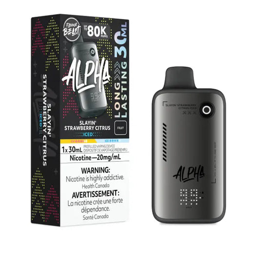 Flavour Beast Alpha Disposable - Slayin' Strawberrry Citrus Iced