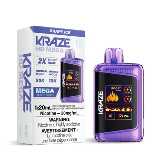 Kraze HD Mega 20k - Grape Ice