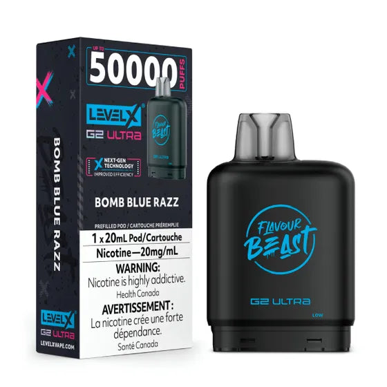 Level X Flavour Beast G2 Ultra - Bomb Blue Razz (AB)