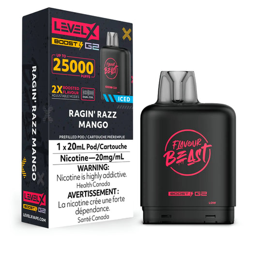 G2 Level X Flavour Beast Boost G2 - Ragin' Razz Mango Iced (AB)